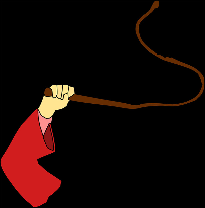 Ilustrasi hukum cambuk.