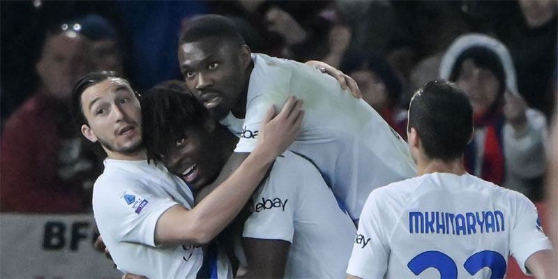 Gol tunggal Yan Aurel Bisseck di menit ke-37 memastikan kemenangan Inter Milan saat mengalahkan Bologna 1-0 di Serie A Italia, Ahad (10/3/2024) dini hari WIB.