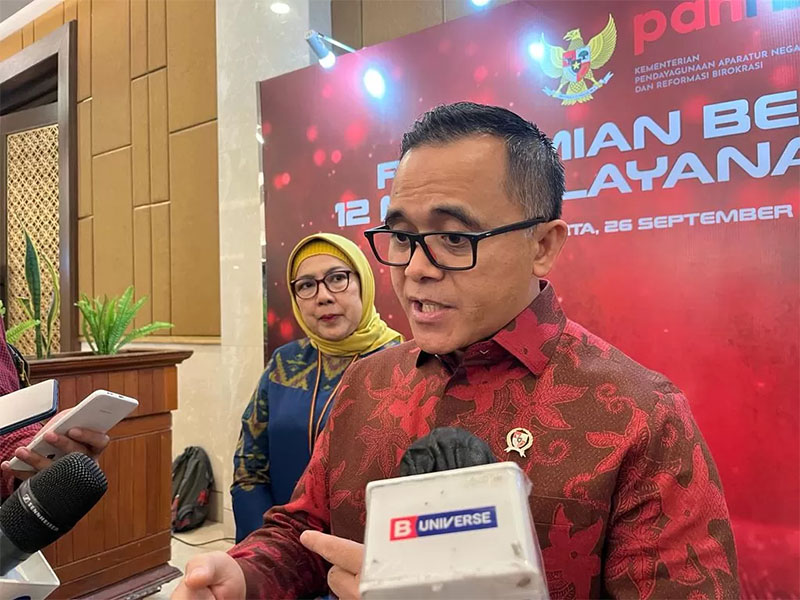 Menteri Pendayagunaan Aparatur Negara dan Reformasi Birokrasi (Menpan RB) Abdullah Azwar Anas.