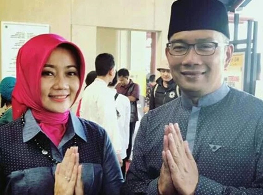 Gubernur Jawa Barat Ridwan Kamil bersama istri, Atalia Praratya.