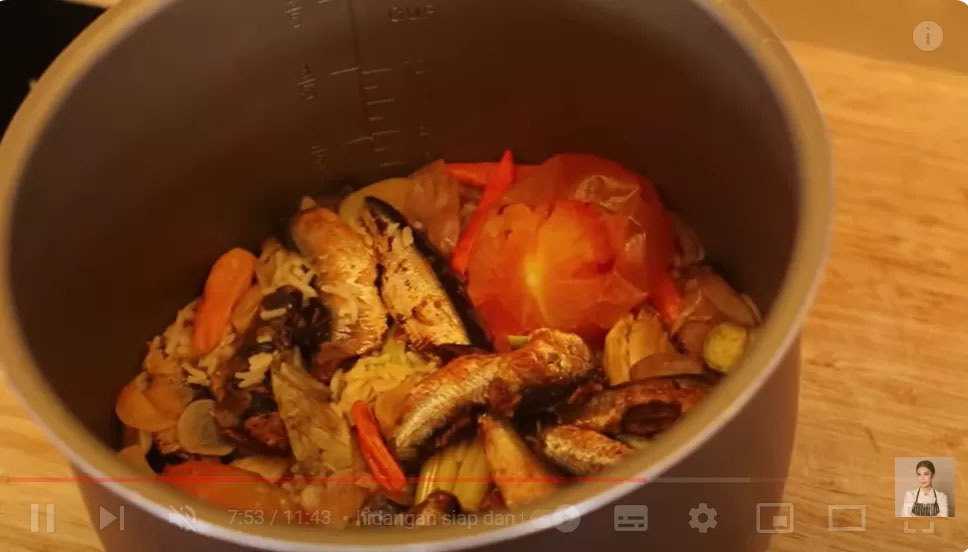 Resep nasi sarden rice cooker.