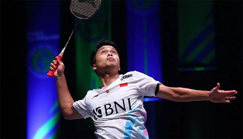 Anthony Ginting akan menghadapi Christo Popov pada semifinal All England 2024, Sabtu (16/3/2024) malam WIB.