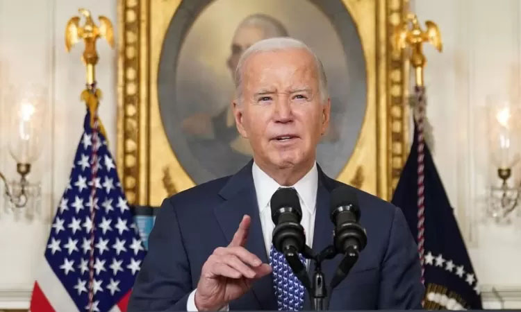 Presiden AS Joe Biden di Gedung Putih, Washington