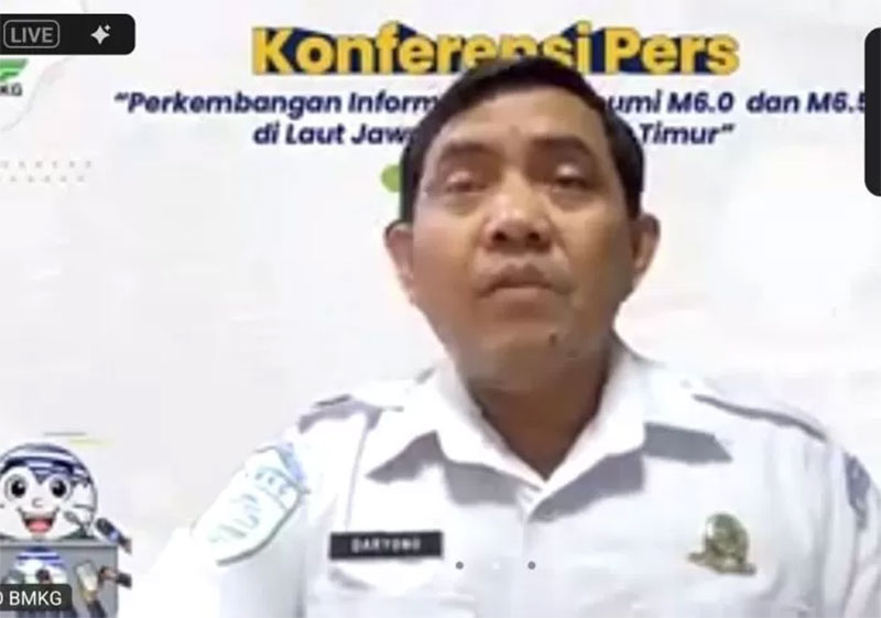 Kepala Pusat Gempa Bumi BMKG Daryono