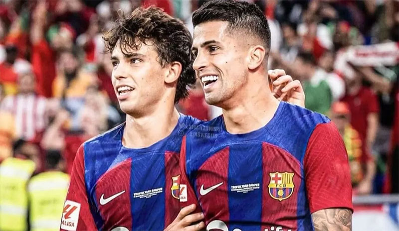 Kedekatan Joao Felix dan Joao Cancelo di Barcelona membuat Laporta ingin mempertahankan mereka.