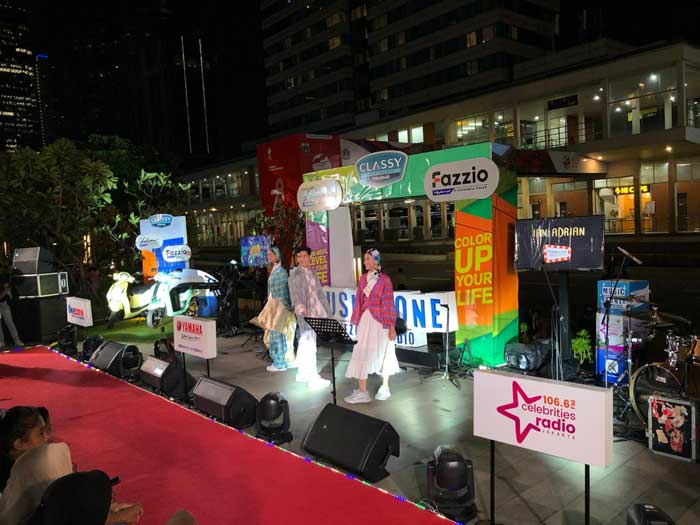 Skutik Classy Yamaha hadir dalam iven Music Zone di Anjungan Sarinah Jakarta selama bulan Ramadan.