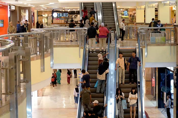 Suasana Mal SKA Pekanbaru selalu ramai pengunjung dari dalam dan maupun luar Kota Pekanbaru. Ahad (24/3/2024)).