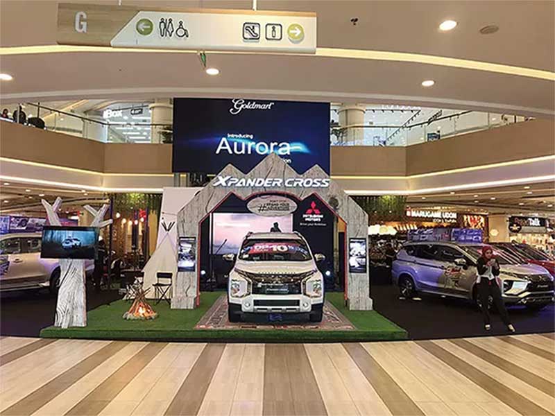 Xpander Cross tampak dipamerkan dalam Mitsubishi Motors Auto Show di Mal Living World, beberapa waktu lalu.