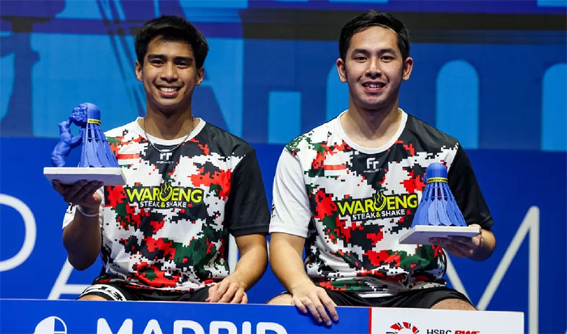Sabar Karyaman Gutama/Moh Reza Pahlevi Isfahani sukses jadi juara sektor ganda putra di turnamen BWF super 300.