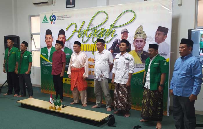 GELAR HALAQAH: Pengus PWGP dan PWNU se- Riau menggelar Halaqah Kebudayaan di Rumah Toleransi Ansar Riau di Jalan KH Ahmad Dahlan, Sukajadi Pekanbaru pada, Senin  (1/4/2024).