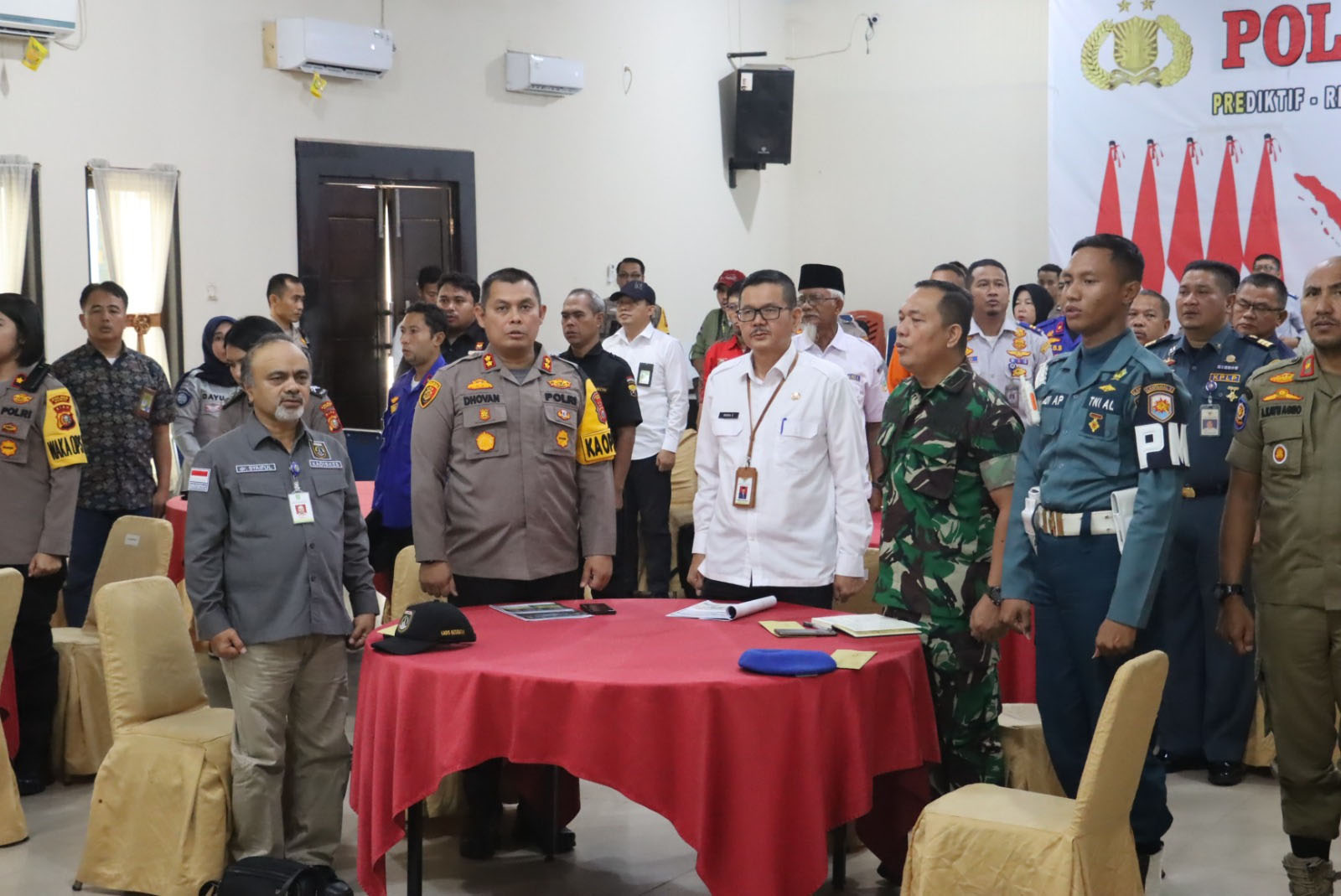 Polres Dumai, Rabu (3/4/2024) menggelar rapat koordinasi lintas sektoral operasi ketupat 2024 di Mapolres Dumai.