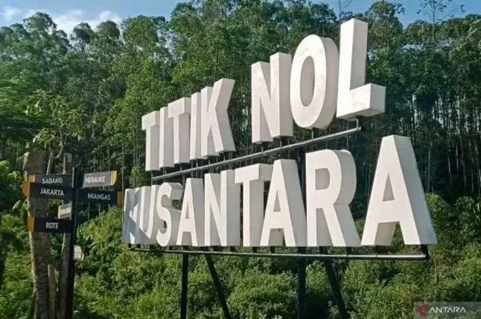 Titik nol IKN di Sepaku, Penajam Paser Utara, Kalimantan Timur