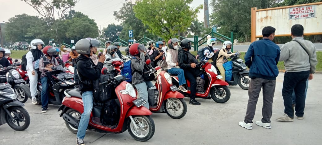 Kegiatan balik besame yang ditaja IPMK2M-Pekanbaru dan sembilan paguyuban mahasiswa, Sabtu (6/4/2024).