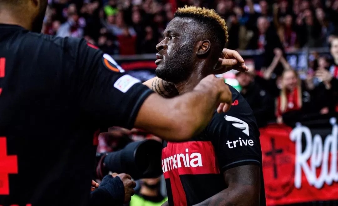 Victor Boniface kembali mencatatkan gol saat usai cedera saat Bayer Leverkusen bungkam West Ham United