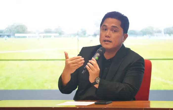OPTIMISTIS: Erick Thohir Ketua Umum PSSI.