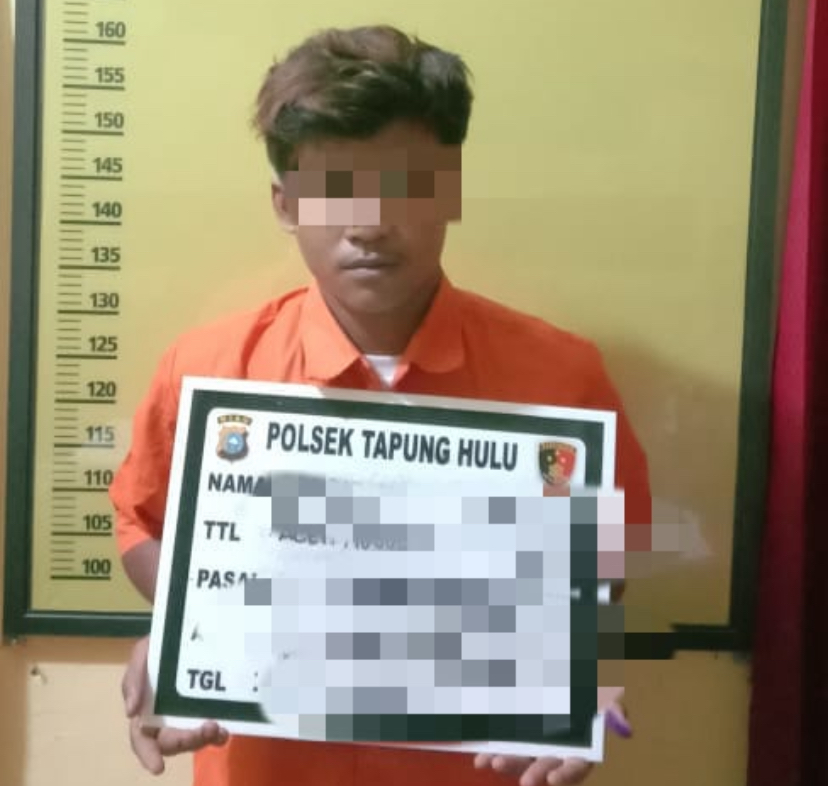 Seorang pria berinisial ED (21) warga Kecamatan Tapung Hulu ditangkap warga karena nekat mencabuli ABG, Senin (15/4/2024).