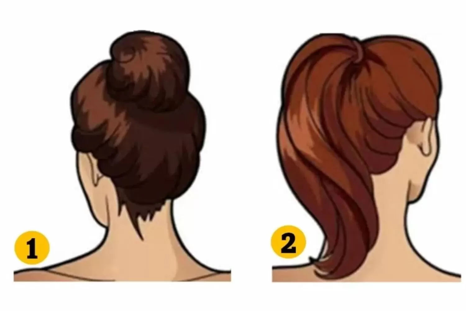 ilustrasi tes kepribadian lewat gaya ikat rambut.