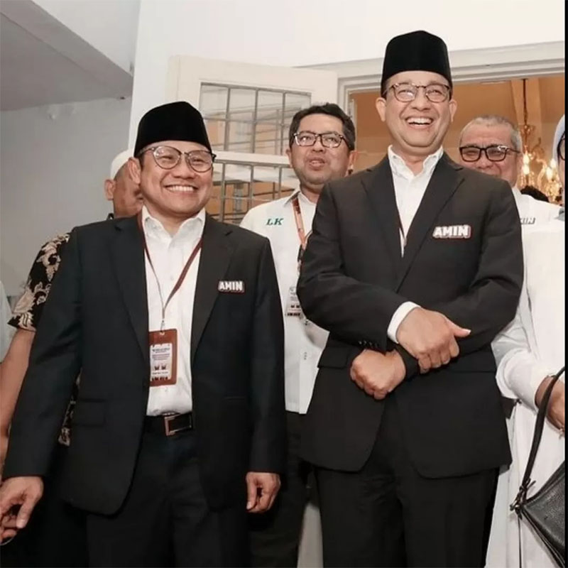 Anies Baswedan dan Cak Imin. PKS tidak akan dukung lagi Anies maju Pilkada DKI Jakarta 2024.