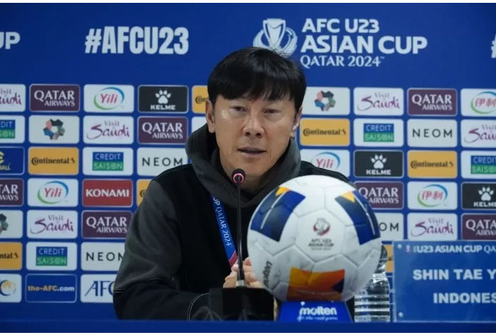 Optimisme Shin Tae-yong membawa Timnas Indonesia U-23 meraih kemenangan atas Korea Selatan U-23 di Piala Asia U-23 di Qatar.