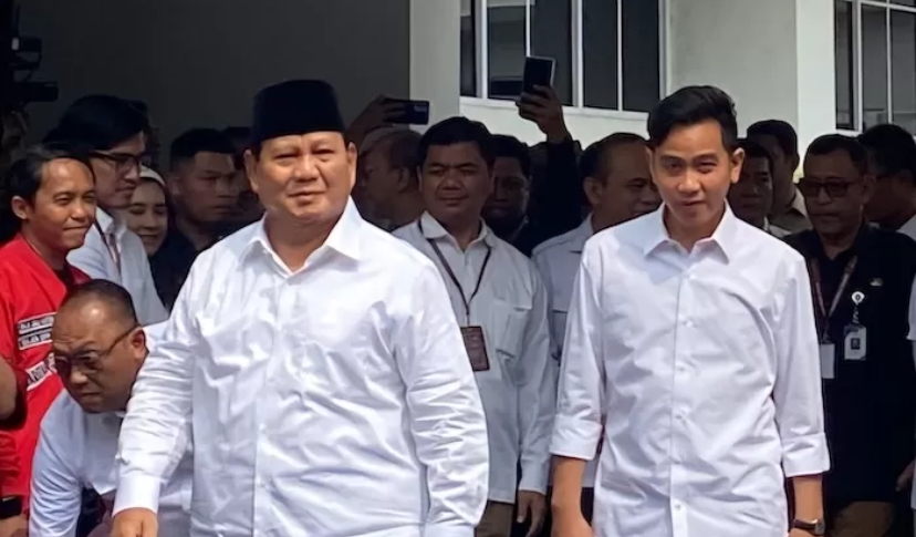 Presiden terpilih Prabowo Subianto dan Wakil Presiden terpilih Gibran Rakabuming Raka