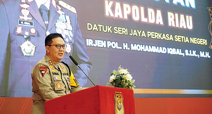 Kapolda Riau Irjen Pol Mohammad Iqbal  membuka  Audit Kinerja Itwasda&nbsp;Tahap I di  Mapolda Riau, Selasa (23/4/2024).