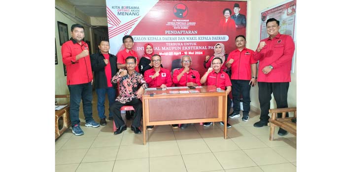 PC PDI Perjuangan Kota Dumai, Kamis (25/4/2024) telah membuka penjaringan bakal calon Walikota dan Wakil Walikota Dumai periode 2024-2029.