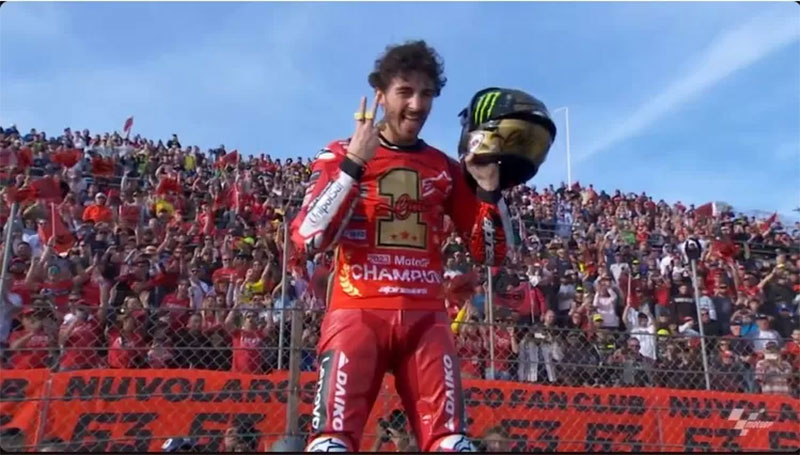 Pembalap Ducati Lenovo Team Francesco Bagnaia.