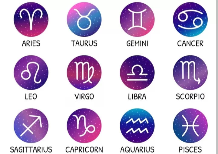 Ilustrasi tanda zodiak.