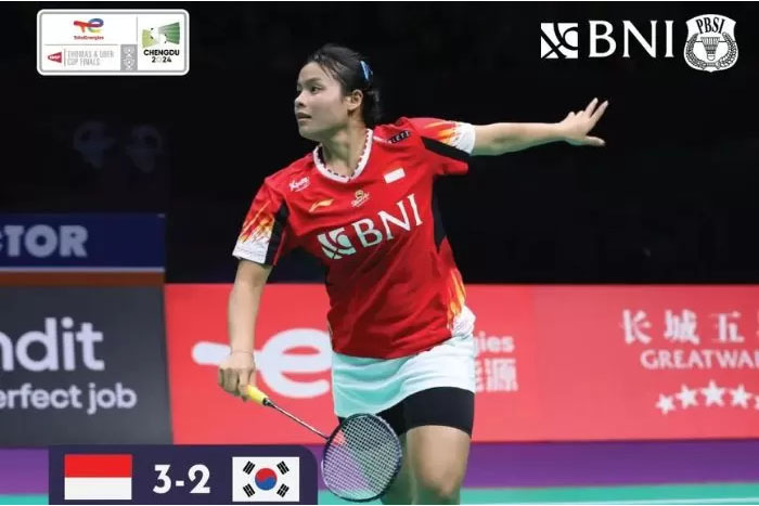 Tim Uber Indonesia berhasil lolos ke Partai Final Uber Cup 2024.