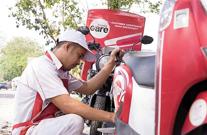 PT Capella Dinamik Nusantara (CDN) Main Dealer sepeda motor Honda wilayah Riau memberikan layanan Honda Care untuk konsumen setia apabila terjadi kendala.
