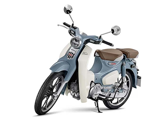 Honda Super Cub C125 dengan warna baru. Motor klasik dan ikonik ini dihargai puluhan juta.