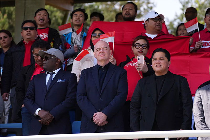 Ketua Umum PSSI Erick Thohir, mengagumi perjalanan panjang dan pencapaian Timnas Garuda Muda Indonesia selama laga pertandingan Piala Asia U-23 2024.
