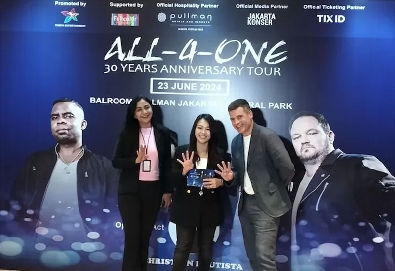 Boyband legendaris asal Amerika Serikat, All-4-One, akan menggelar perayaan spesial bersama para penggemarnya di Tanah Air untuk merayakan 30 tahun anniversary.
