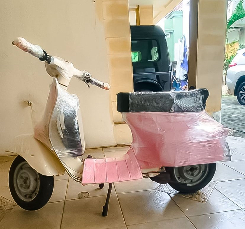 Vespa mendiang Babe Cabita yang telah dijual.