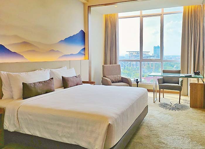 Suasana kamar The Premiere Hotel Pekanbaru setelah direnovasi, baru-baru ini. Renovasi ini menjadikan The Premiere Hotel Pekanbaru.