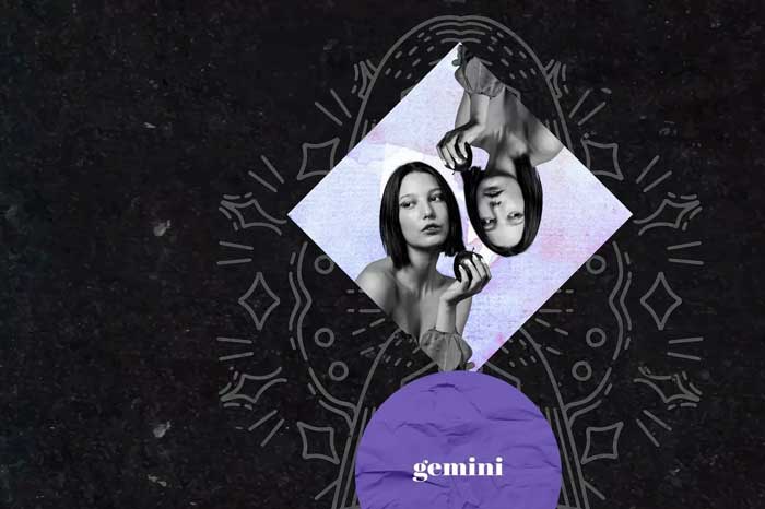 Ilustrasi zodiak Gemini.