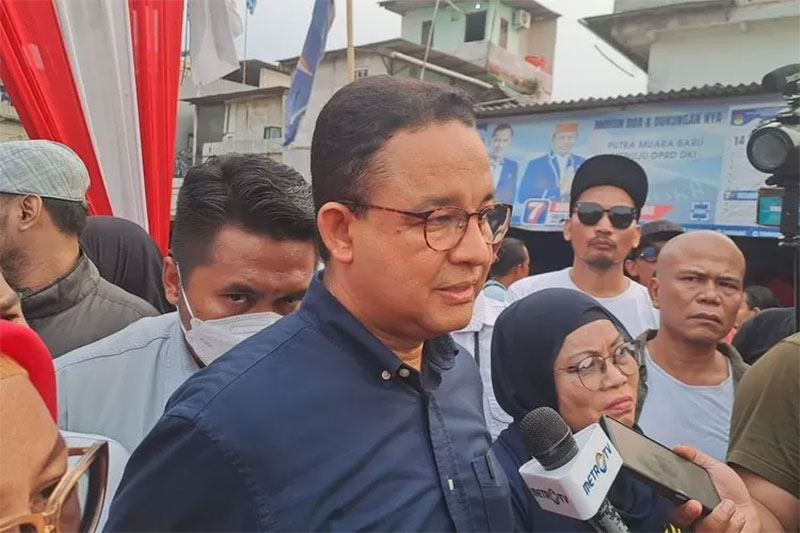 Anies Baswedan di acara halal bihalal JRMK juga menyinggung soal UKT mahal.