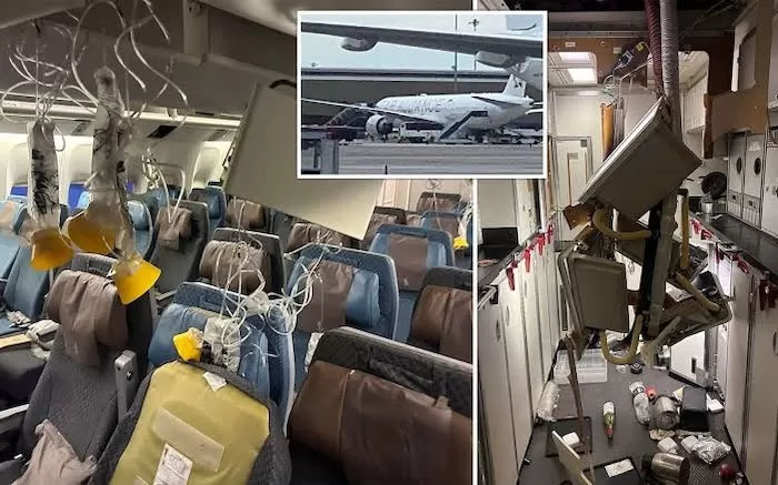 Pesawat Singapore Airlines mengalami turbulensi parah saat mengudara.