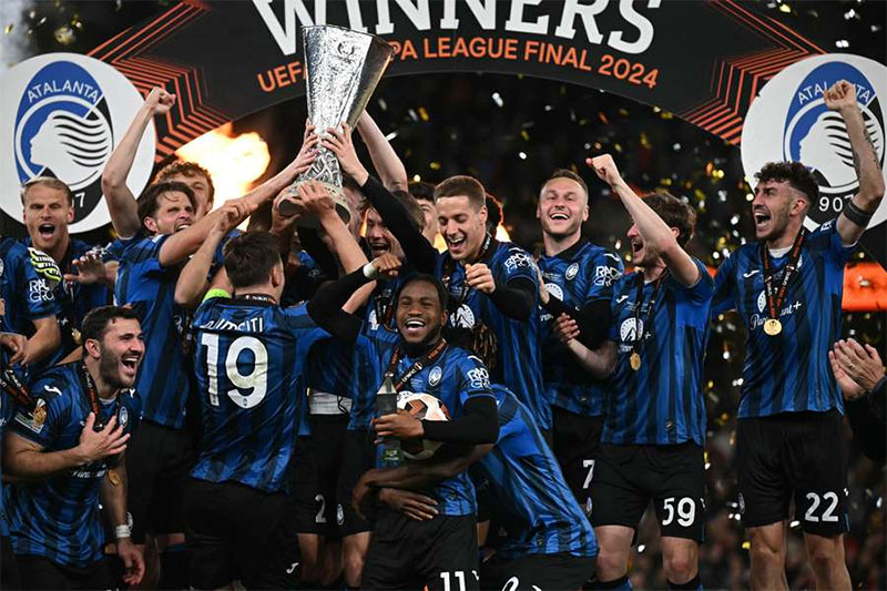 Atalanta BC mengukir sejarah dengan menjuarai Liga Europa setelah memutus rekor tidak terkalahkan Bayer Leverkusen 3-0 di Dublin, Kamis (23/5/2024) dini hari WIB..