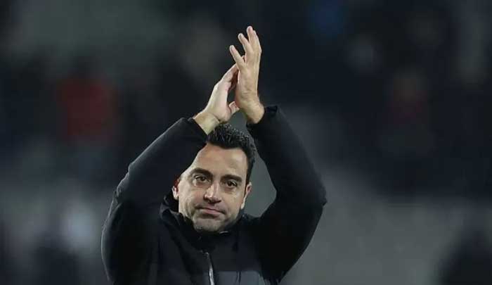 Pelatih Barcelona asal Spanyol Xavi Hernandez.