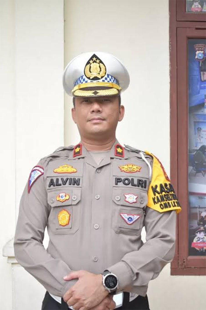 Kasat Lantas Polresta Pekanbaru Kompol Alvin Agung Wibowo