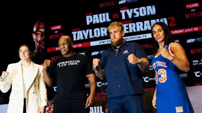 Mike Tyson akan naik ring melawan petinju Youtuber Jake Paul pada 20 Juli mendatang. (Foto: X MIke Tyson) Mike Tyson akan naik ring melawan petinju Youtuber Jake Paul pada 20 Juli mendatang.
