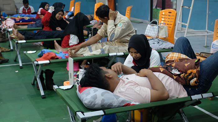 PT Kilang Pertamina Internasional (PT KPI) Unit Sungaipakning menggelar donor darah dan pemeriksaan kesehatan di Gedung Budaya Loka Patra (Bulopa), Kabupaten Bengkalis,