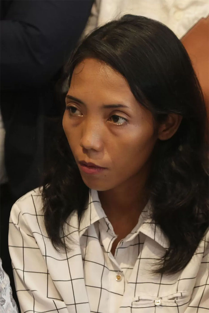Kakak Vina, Marlina saat memberikan keterangan pers di Jakarta, Rabu (29/5/2024).