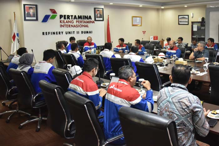 Kilang Pertamina Dumai menerima kunjungan dari Kanwil DJP Riau pada akhir pekan lalu.