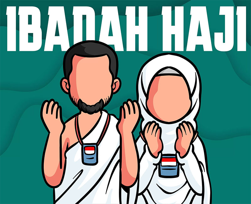 Ilustrasi ibadah Haji.