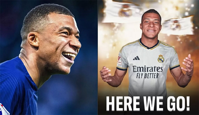 Kylian Mbappe gabung Real Madrid secara gratis.