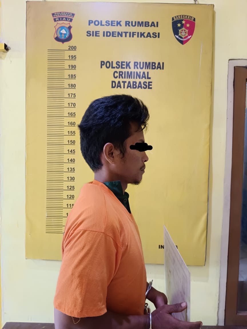 FA (34), pria asal Muara Fajar Timur, Rumbai Kota Pekanbaru ditetapkan tersangka atas dugaan penganiayaan dan pembunuhan terhadap selingkuhannya.