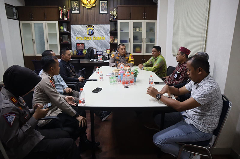 Polres Dumai bersama KPU Dumai, Jumat (7/6/2024) melakukan rapat koordinasi membahas persiapan pelaksanaan PSU.