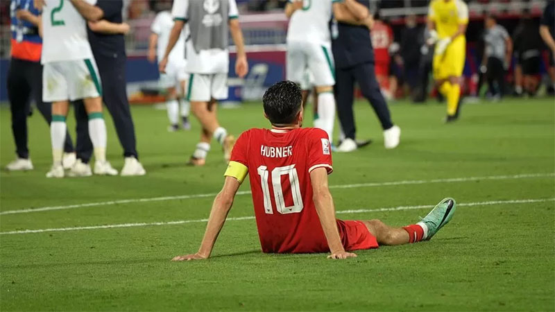 Justin Hubner saat membela Timnas Indonesia